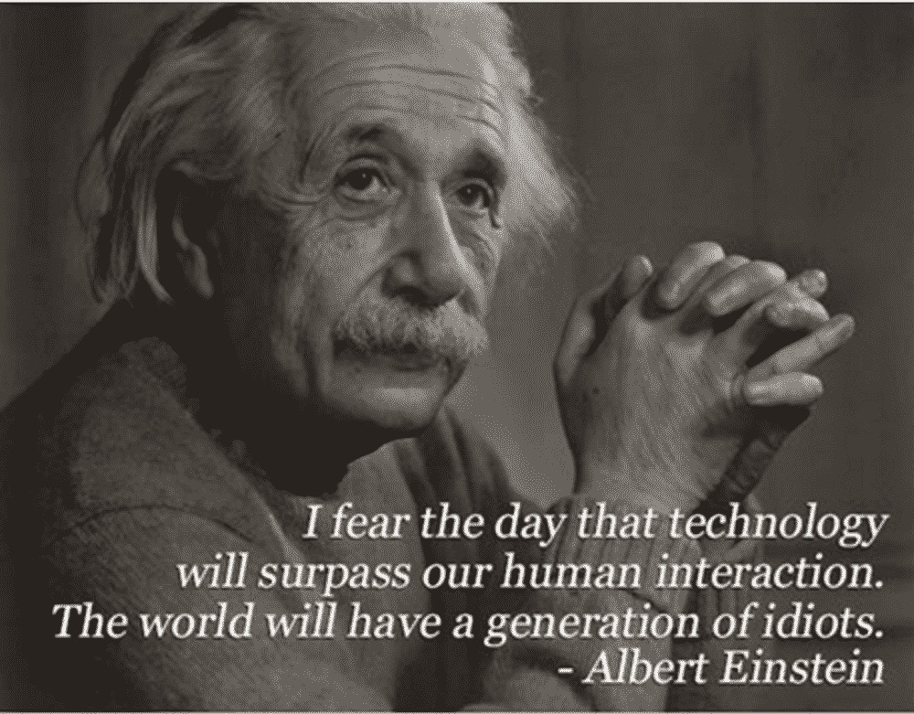 Einstein - Social Zombies Quote